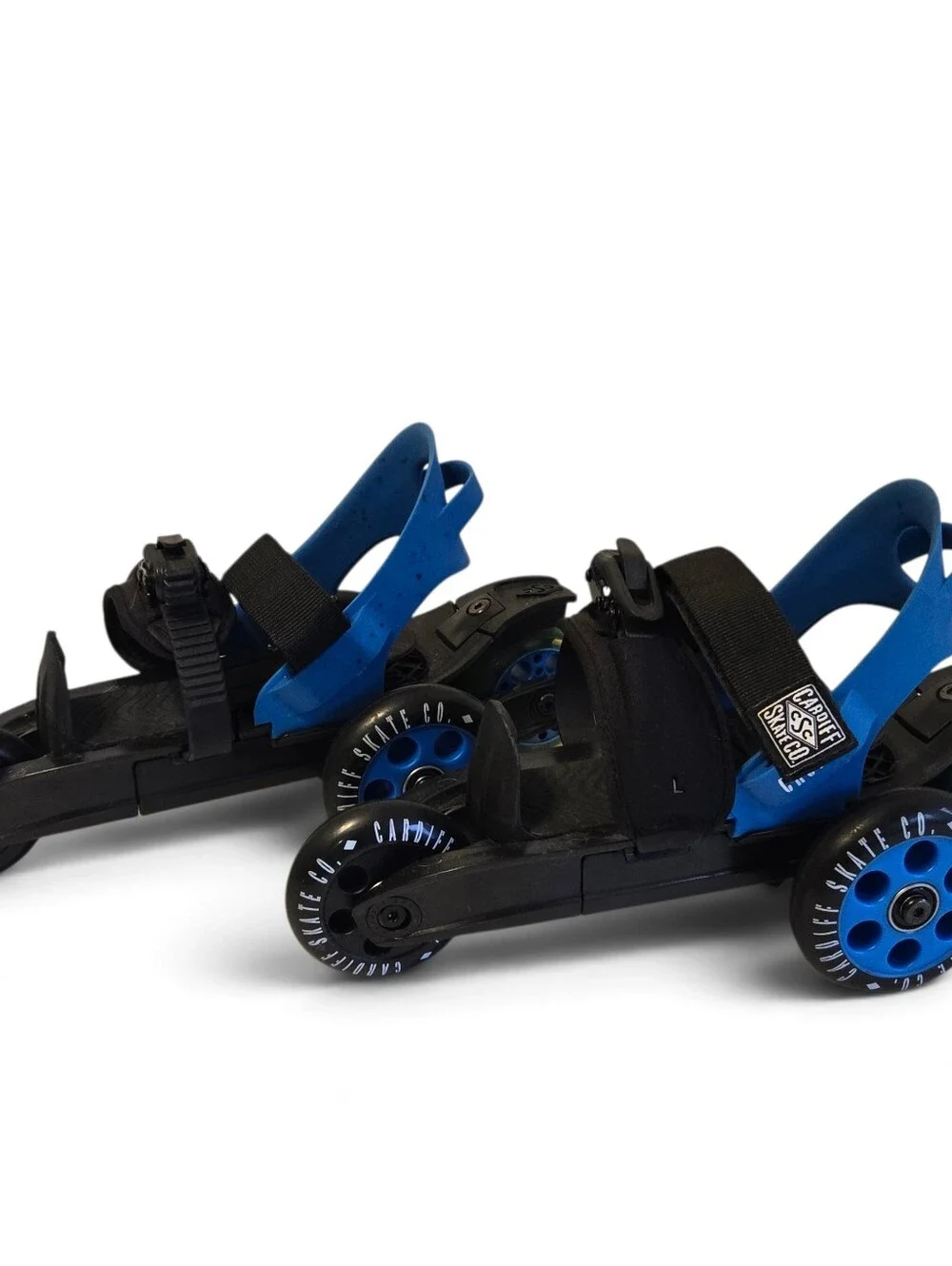 Cardiff Skate Company Cruiser Strap Step-in Skates Blue/Black, Size Adult Small